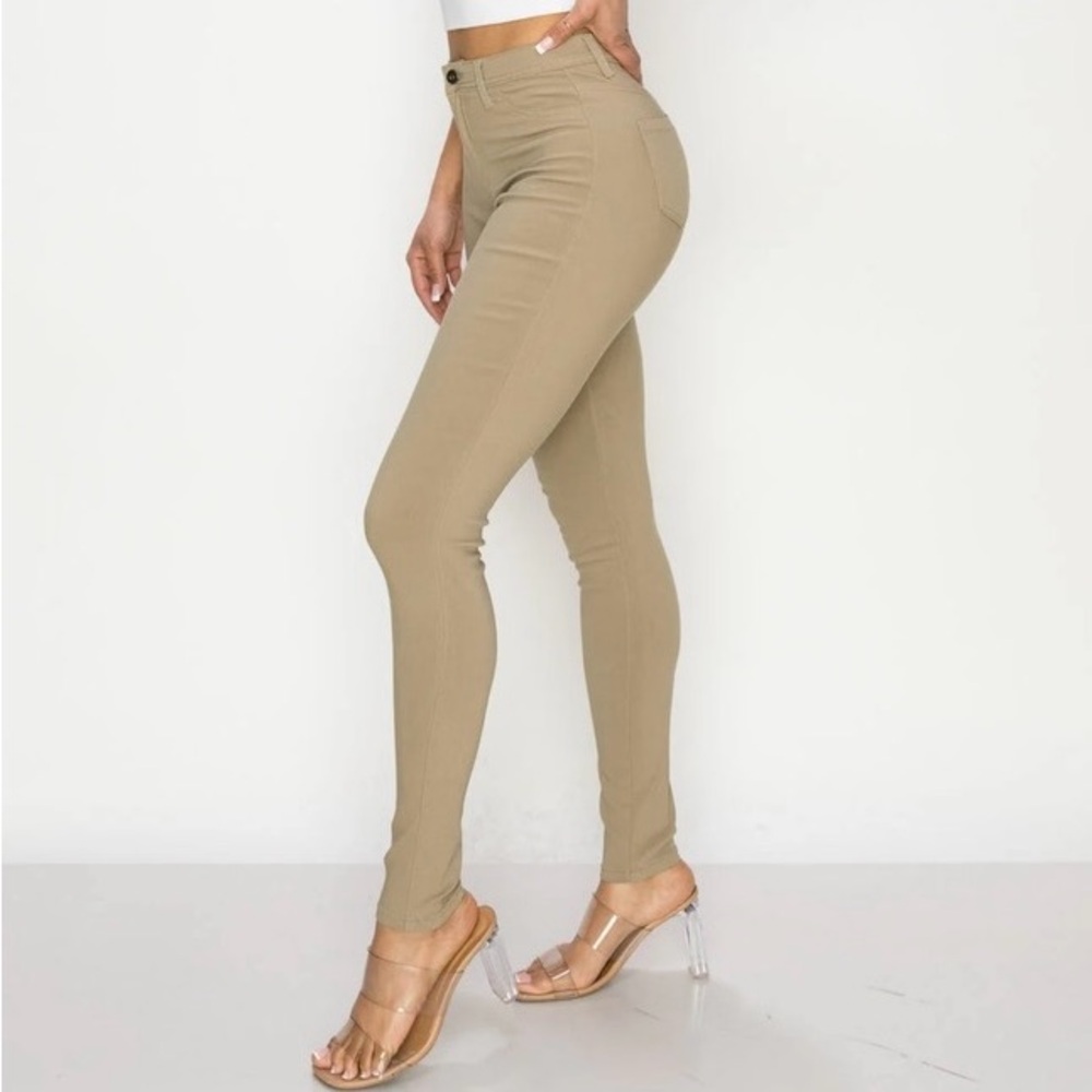 BACK TO SCHOOL - Uniform High Waisted Khaki Pants
